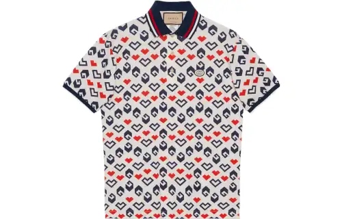 GUCCI FW23 Polo Shirt Men's Multicolor
