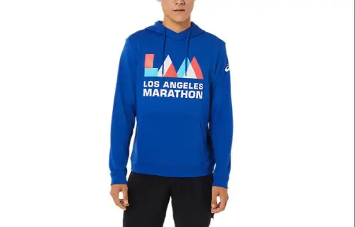 ASICS LAM Sweatshirts Men's Blue Hooded Moderate Regular