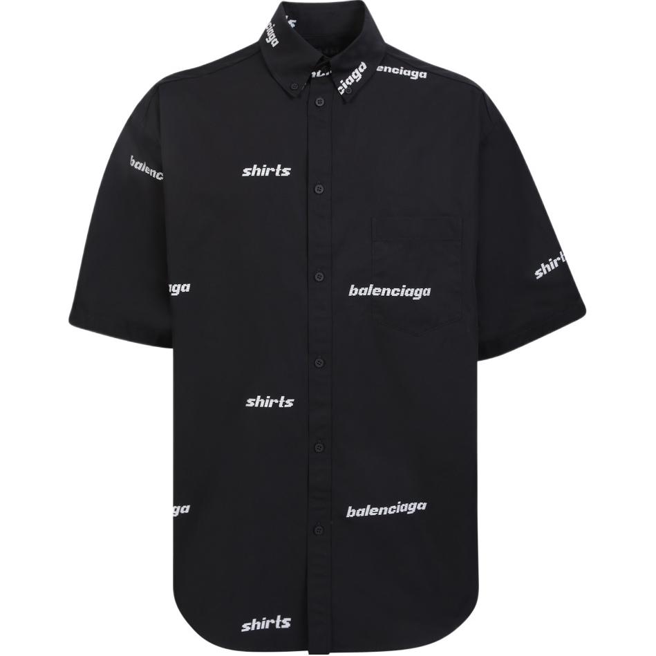 Мужская рубашка Balenciaga (черная)