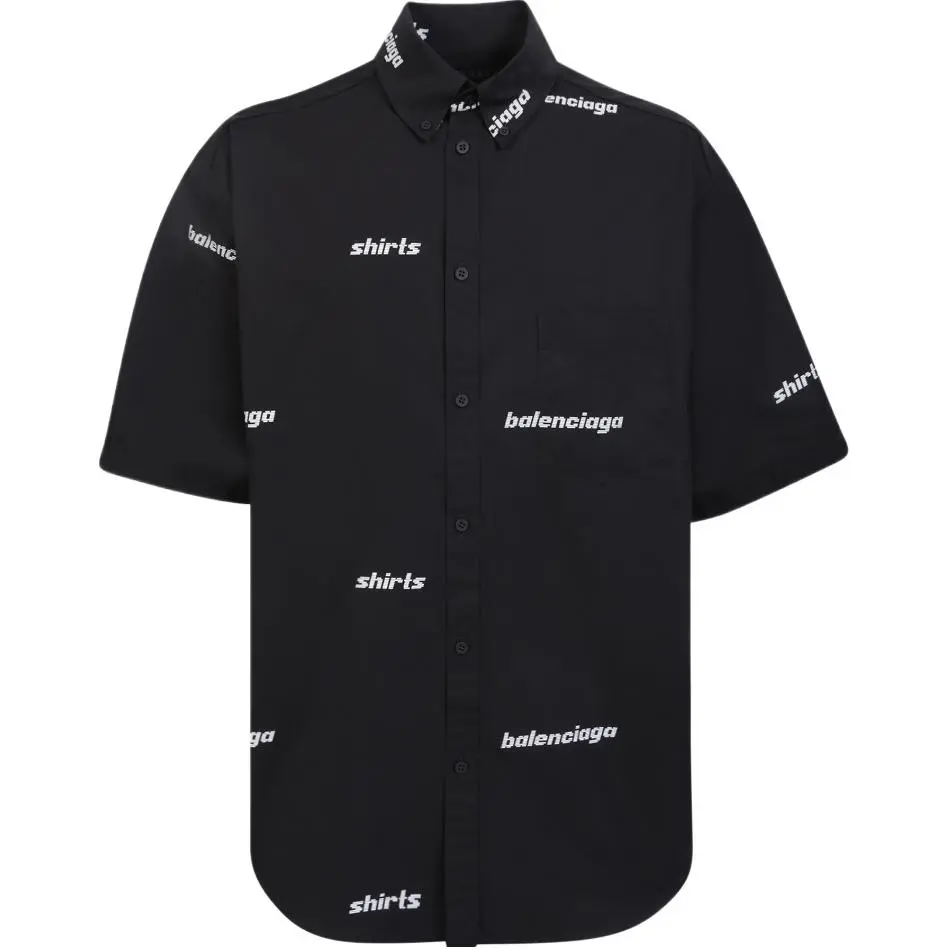 Balenciaga Shirt Regular Fit Men's Black