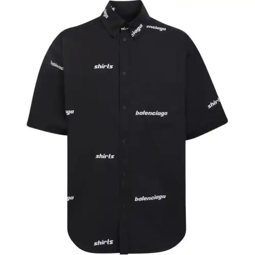 Balenciaga Shirt Regular Fit Men's Black