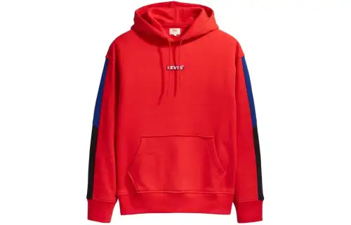 Levis Sweatshirts Men's Red Hooded Moderate Other