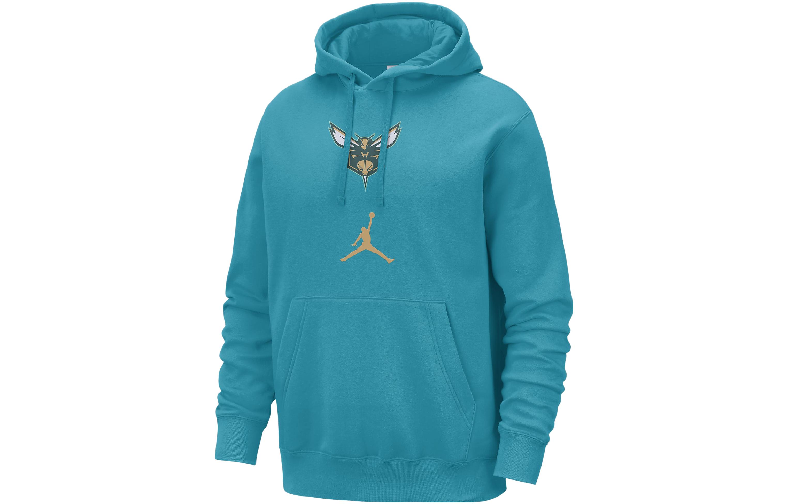 Jordan Charlotte Hornets Club Fleece City Edition Sweatshirt City Edition, Charlotte Hornets Men's Blue