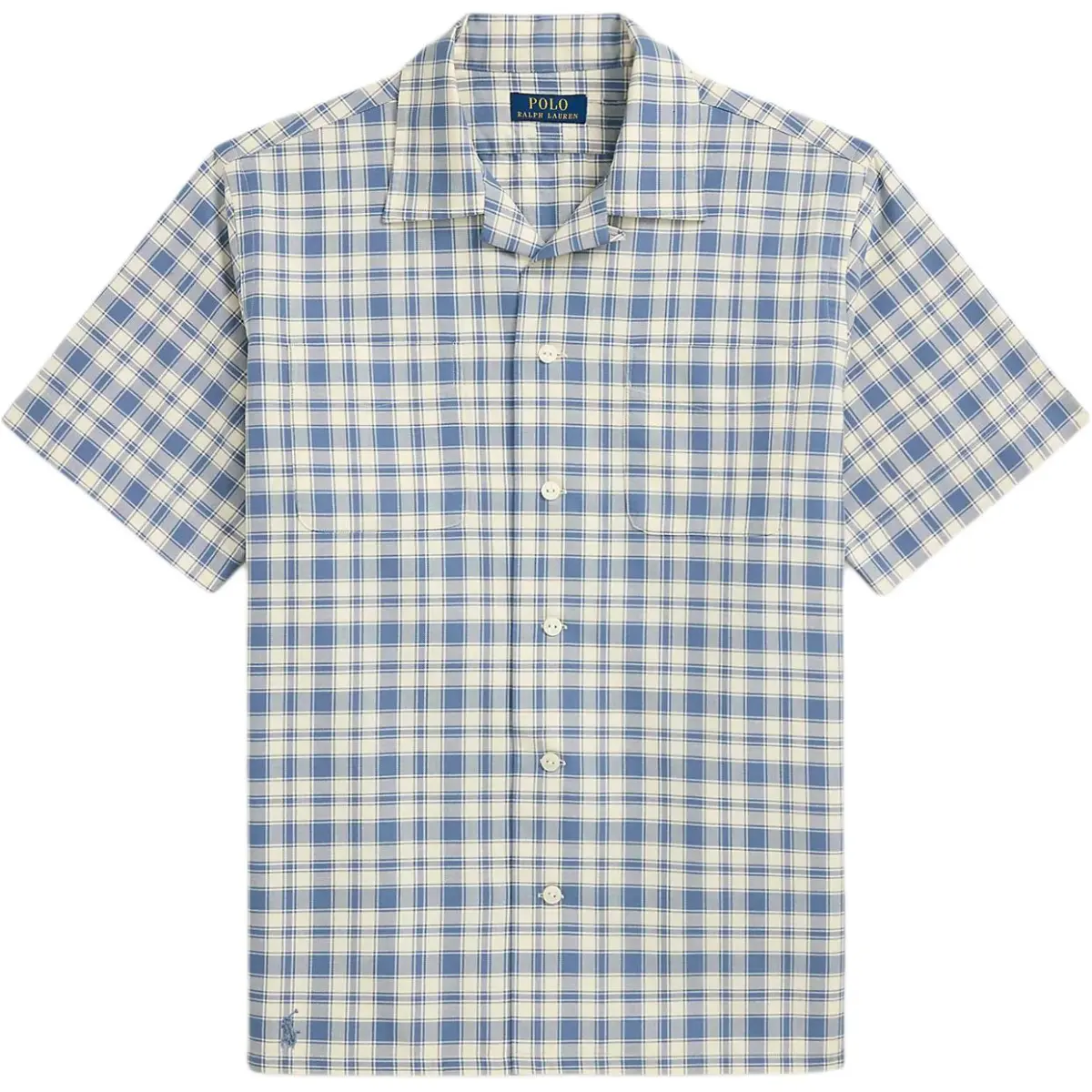 Polo Ralph Lauren Shirt Classic Version Men's Cream Blue
