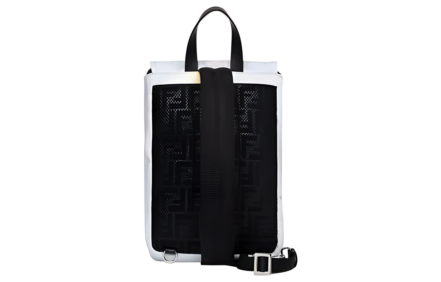 Мужская сумка Fendi Fendiness FFLogo (бледно-фиолетовый/желтый) — фото 3