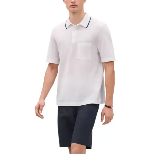 HERMES SS25 Polo Shirt Men's White