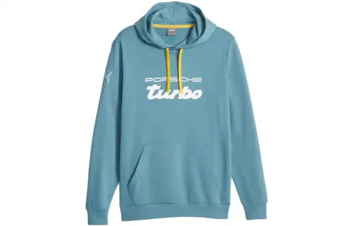 PUMA Porsche Sweatshirts Men's Blue Hooded Moderate Regular