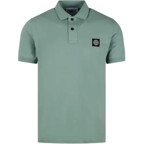 Stone Island piqué-weave polo shirt