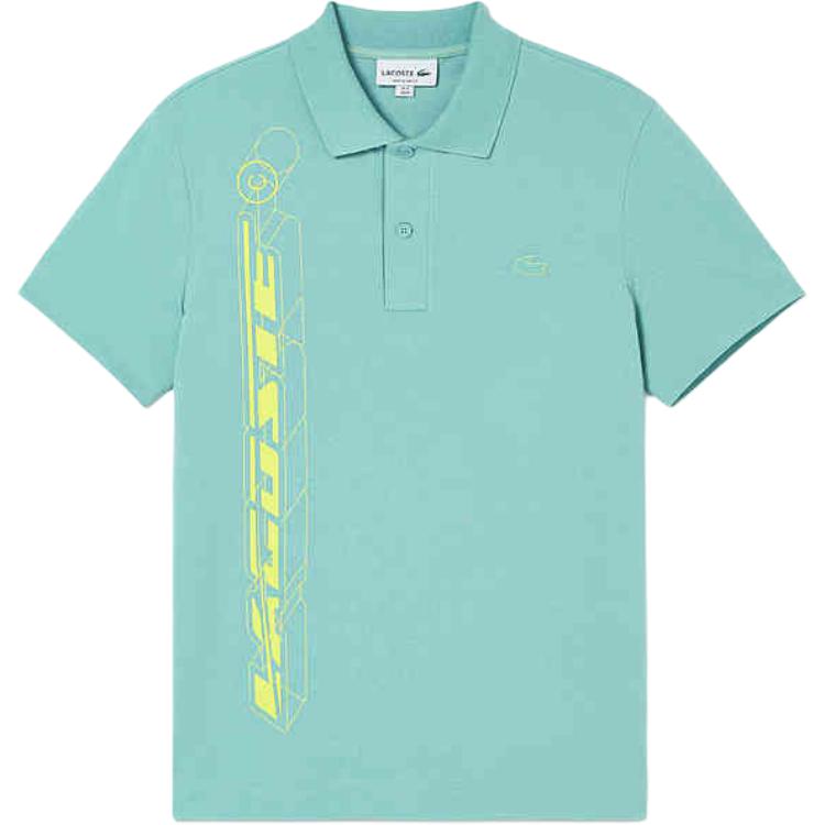 Мужская футболка LACOSTE polo (зеленая)