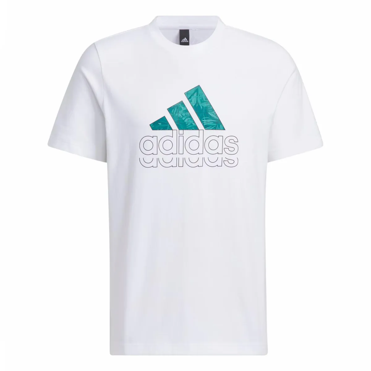 Adidas T-Shirts Men's White Crew Neck Moderate