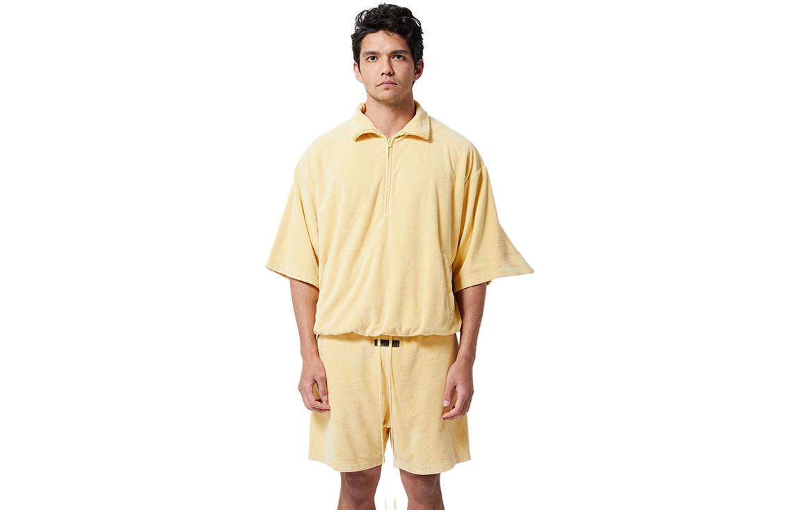 Рубашка Fear of God Essentials Halfzip (песочная)