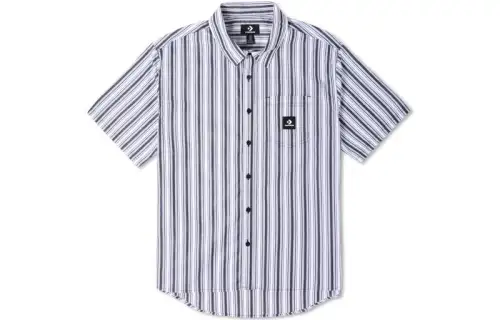 Converse Shirts Men's Blue Lapel Moderate Shirt