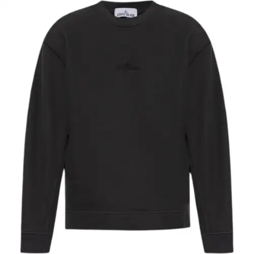 Stone Island logo-embroidered sweatshirt