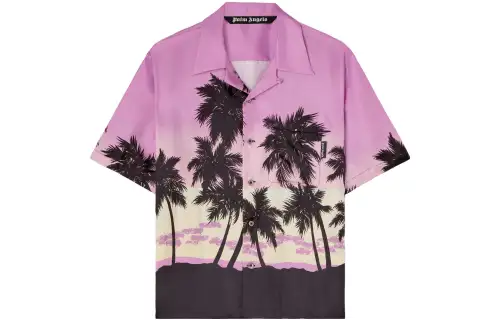 PALM ANGELS Palm Sunset Printed Buttoned Shirt