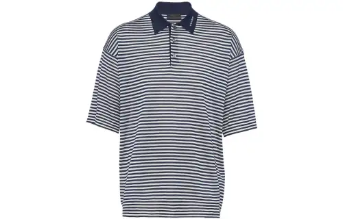 PRADA SS22 Polo Shirt Men's Blue White
