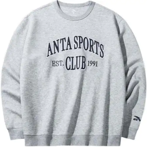 Anta Sports Life Collection Sweatshirt Men's Gray Heather Gray