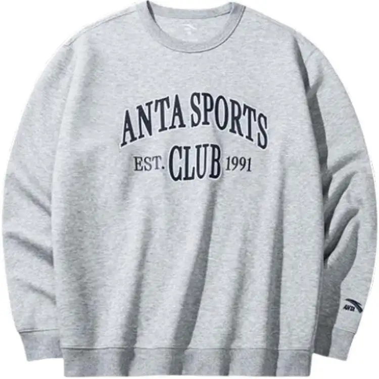 Anta Sports Life Collection Sweatshirt Men's Gray Heather Gray