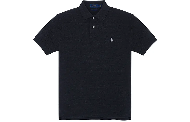Polo Ralph Lauren Polo Shirt Custom Slim Fit Men's Black