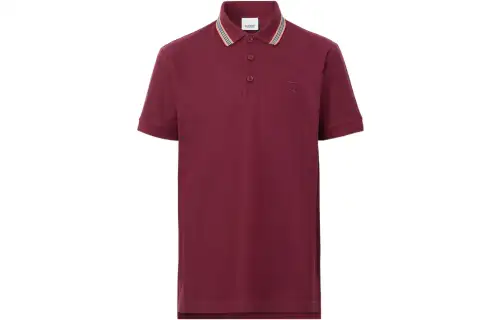 Burberry FW22 Polo Shirt Men's Maroon