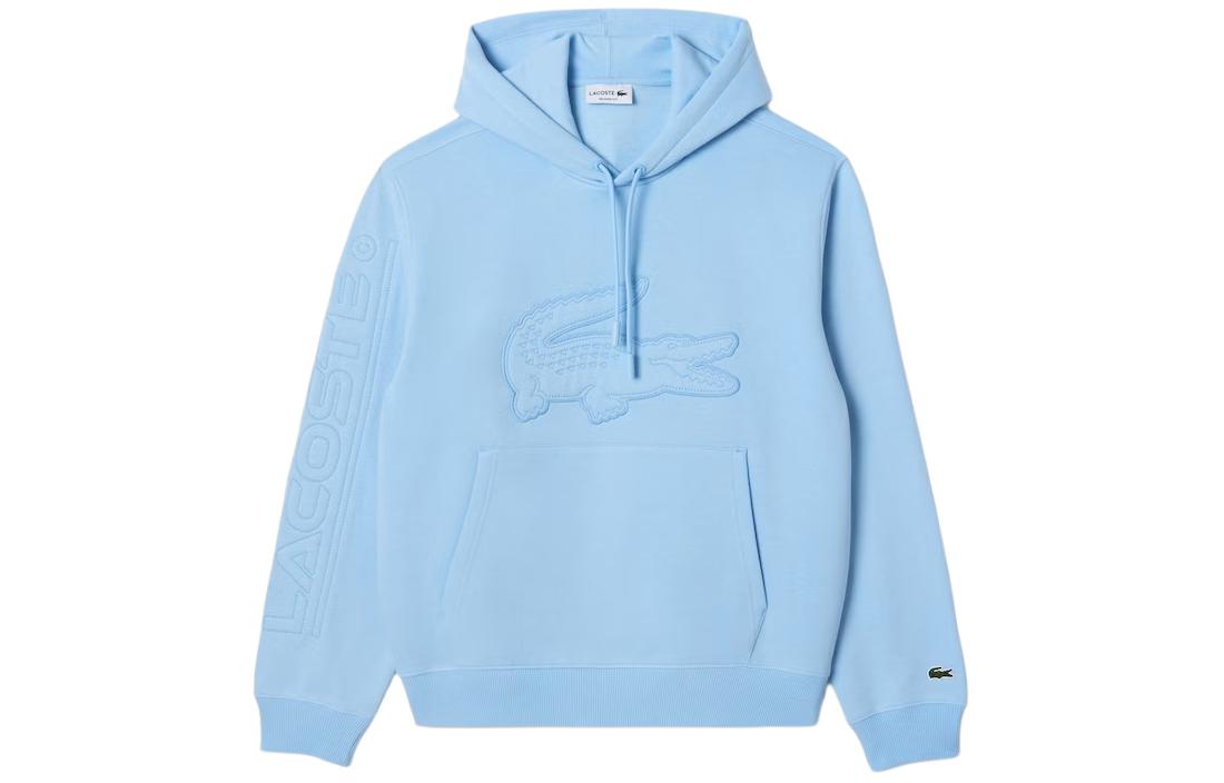 Мужское худи LACOSTE (светло-синее)