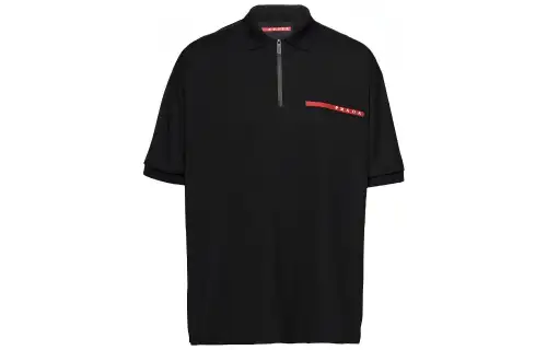 PRADA SS23 Polo Shirt Men's Black
