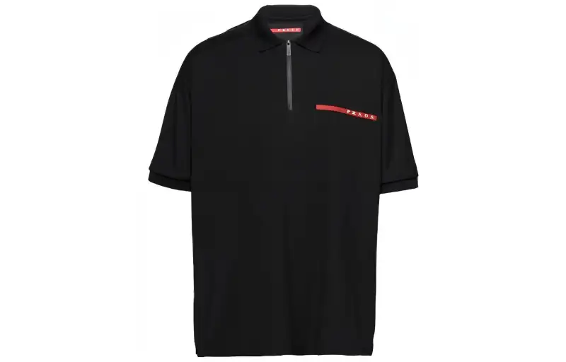 PRADA SS23 Polo Shirt Men's Black