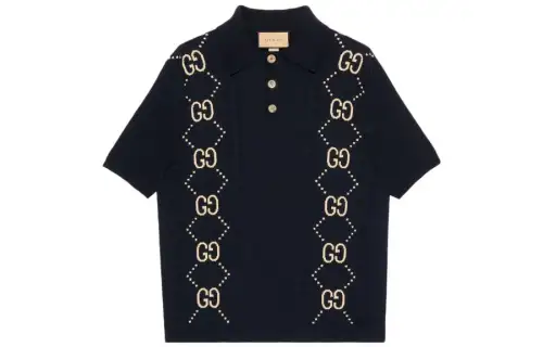 GUCCI SS23 Polo Shirt Men's Blue