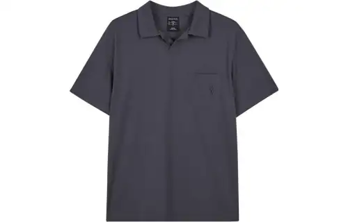 Skechers Polo Shirts Men's Dark Gray Polo Collar Moderate Straight Fit