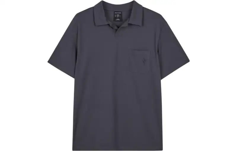 Skechers Polo Shirts Men's Dark Gray Polo Collar Moderate Straight Fit