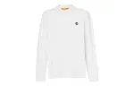 Timberland Polo Shirts Men's White Polo Collar Moderate Straight Fit