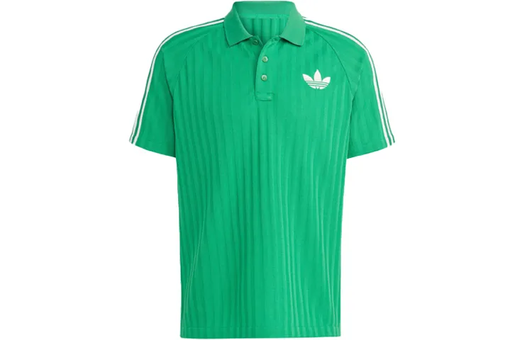 Adidas Originals SS23 Adicolor 70s Retro Polo Shirt Men's Green