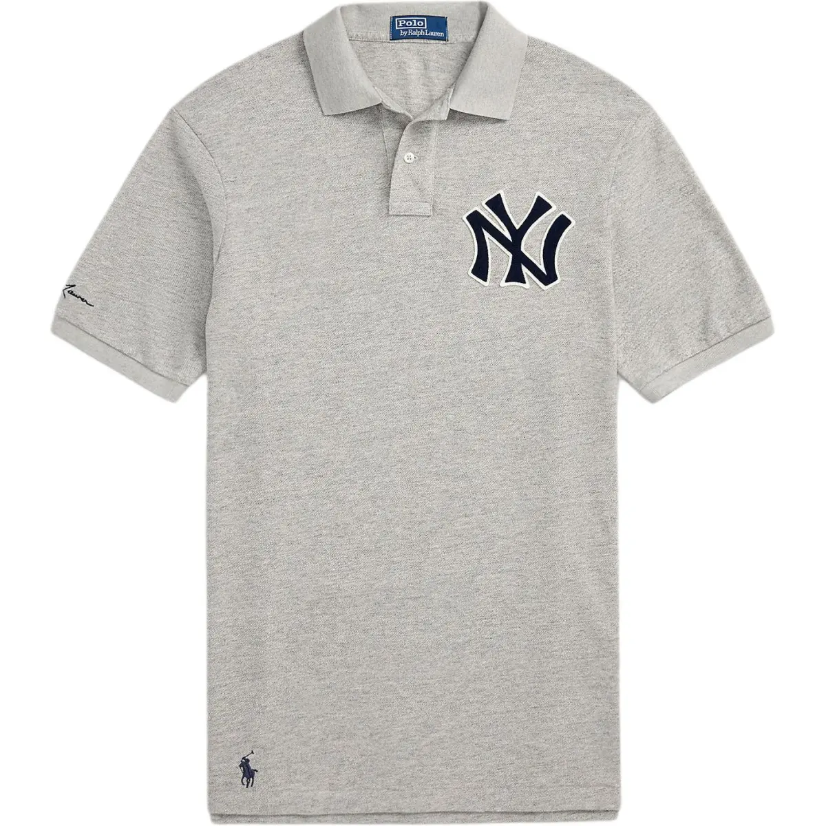 Polo Ralph Lauren X Yankees Polo Shirt Classic Version Men's Attic Gray