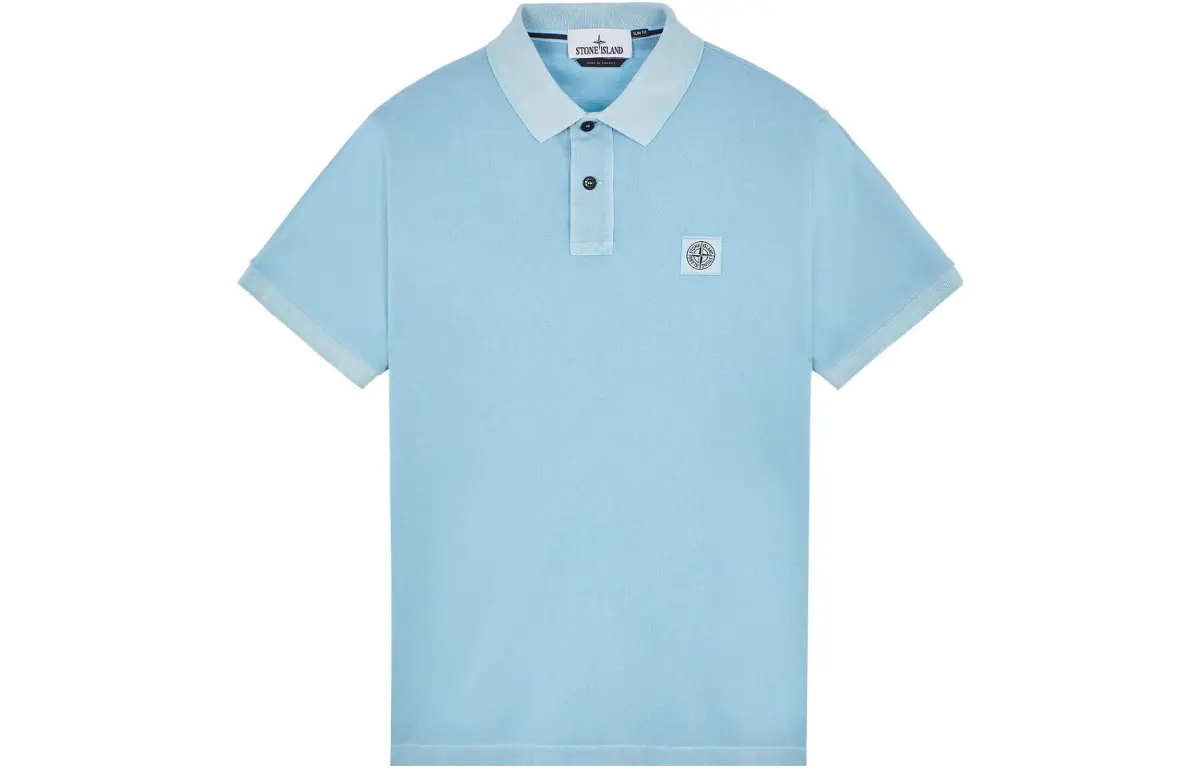STONE ISLAND Logo-patch Polo Shirt