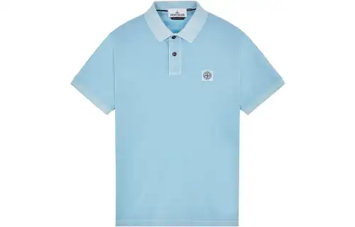 STONE ISLAND Logo-patch Polo Shirt