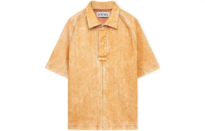 LOEWE FW23 Polo Shirt Men's Muskmelon Color