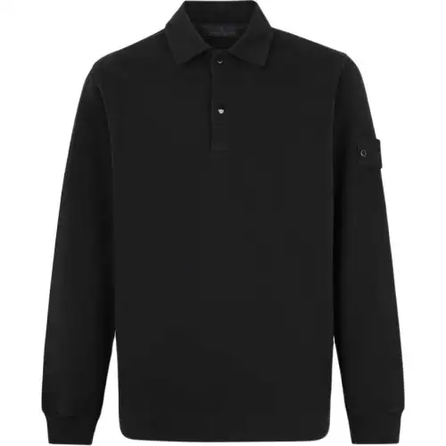 STONE ISLAND AW24 Polo Shirt Men's Black