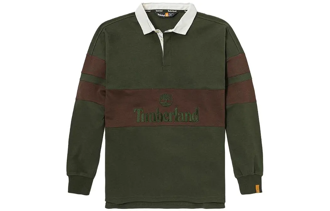 Timberland Polo Shirts Unisex Luggage Bag Green Polo Collar Thin Straight Fit