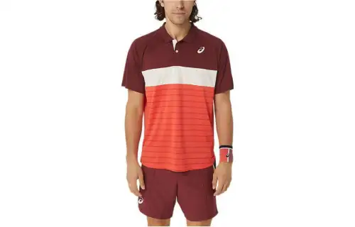 Asics Polo Shirt Men's Red Bream