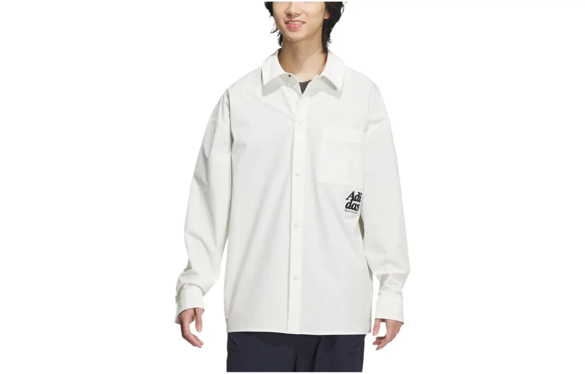 Adidas SMALL LOGO SHIRT Men's Jade White