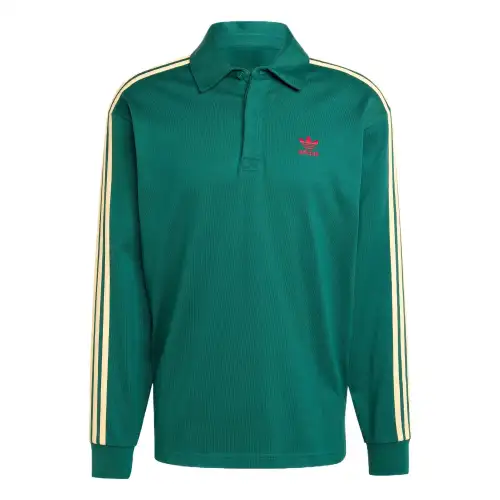 Adidas Originals ADICOLOR Polo Shirt Men's Preppy Green/Crimson/Pink Yellow