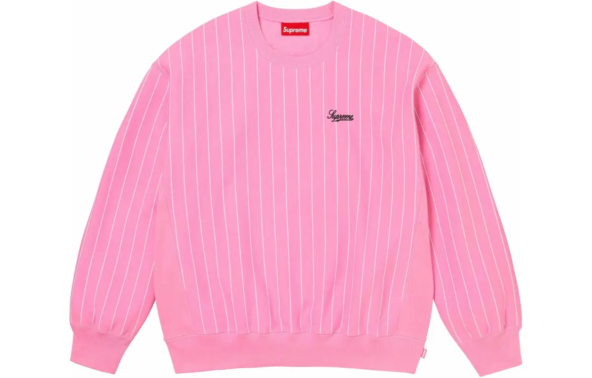 Supreme Pinstripe Crewneck