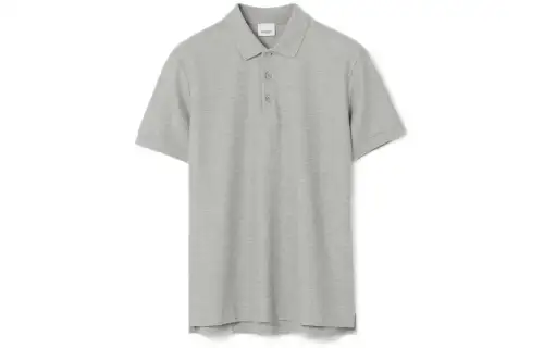 Burberry Embroidered Oak-leaf Cotton Polo Shirt