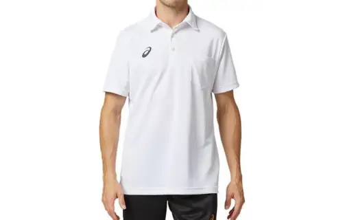ASICS Polo Shirts Men's White Polo Collar Moderate Other
