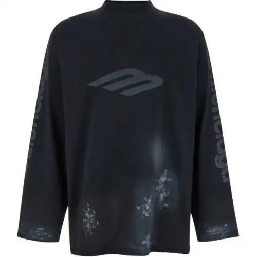 Balenciaga 3B Stencil Vintage Jersey T Shirt