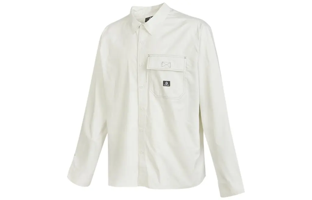 Converse WOVEN BUTTON DOWN Shirt Men's White