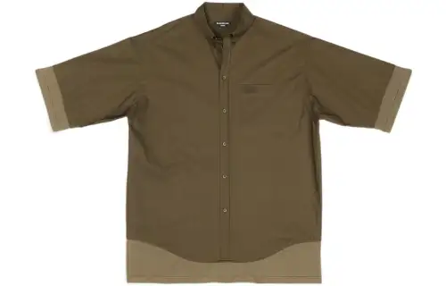 Balenciaga Bb Icon Layered Short sleeve Large Fit Shirt