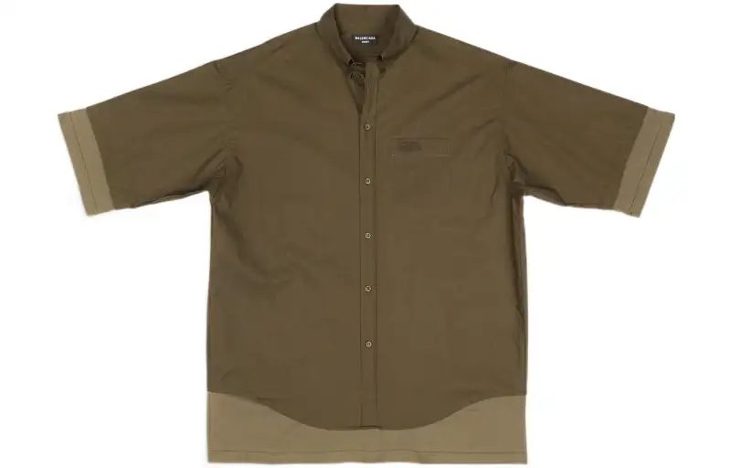 Balenciaga Bb Icon Layered Short sleeve Large Fit Shirt