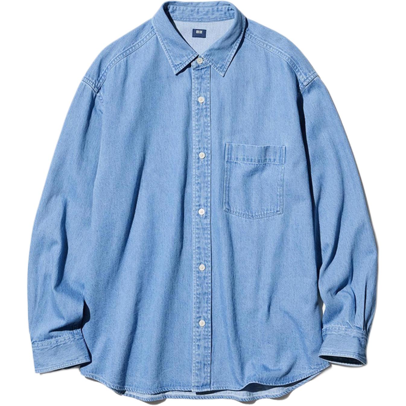 Мужская куртка UNIQLO деним (голубая)