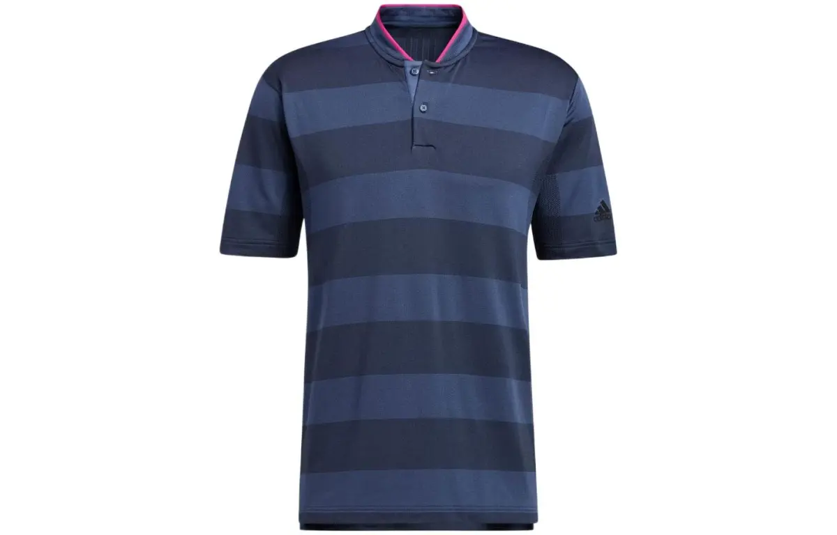 Adidas Polo Shirts Men's Blue Polo Collar Moderate Straight Fit