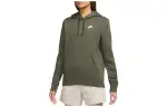 Nike Sweatshirts Unisex Green Hooded Moderate Regular